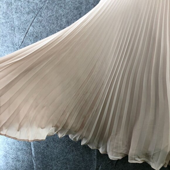 NWT Alex Gaines Strapless Mini Party Dress Size 6 Blush Pink Accordion Chiffon - Picture 13 of 13